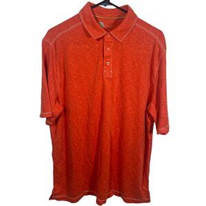Nicoby Polo Shirt Mens Size XL Spicy Orange Modal Soft Short Sleeves New NWT